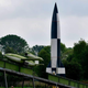 A full-size replica with original parts of V2 rocket at the Technical Historical Museum in Peenemuende, northern Germany.